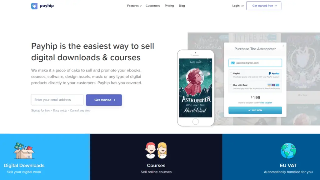 Payhip to sell Ebooks ,and other digital products